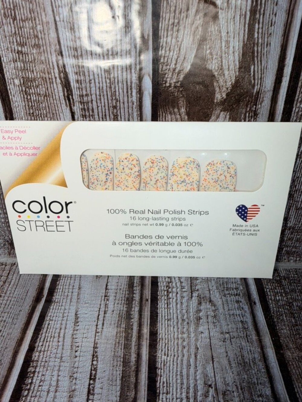Sugar High Color Street Nail Polish Strips Retired Cupcake Sprinkles Nails